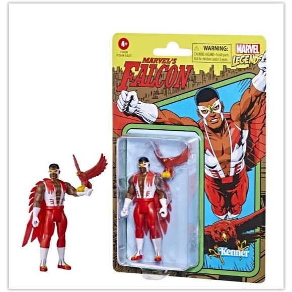 The Falcon - Retro 3.75" Action Figure Marvel Legends, Kenner, Hasbro - New - Picture 1 of 5